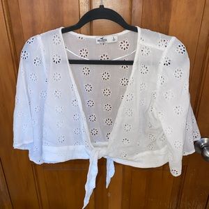 Hollister Eyelet Tie Top